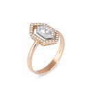 18 karaat roségouden dames ring met diamanten - Butterfly - Medium - Ponte Vecchio-3