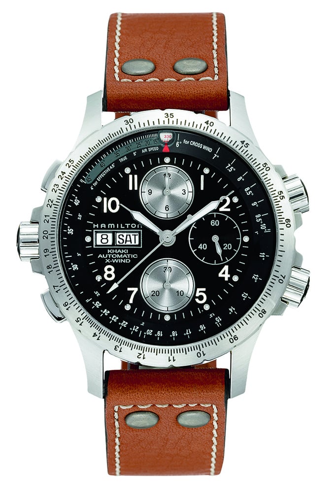 Hamilton  - Horloge Heren - Khaki Aviation - X-Wind auto chrono - H77616533-1