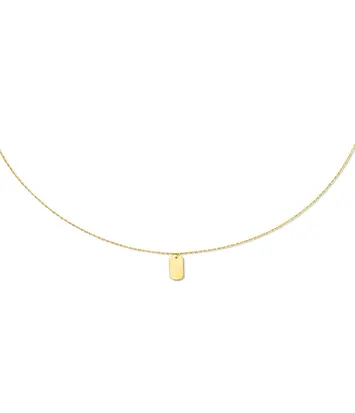 14 karaat geelgouden dames ketting - Initial - Jackie