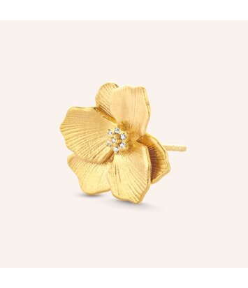 Zilveren oorstekers goudkleurig verguld - Diamanti Per Tutti - Jasmine Small Studs