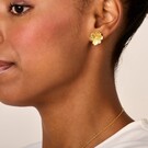 Zilveren oorstekers verguld in 18 krt geelgoud - Diamanti Per Tutti - Jasmine Small Studs-2