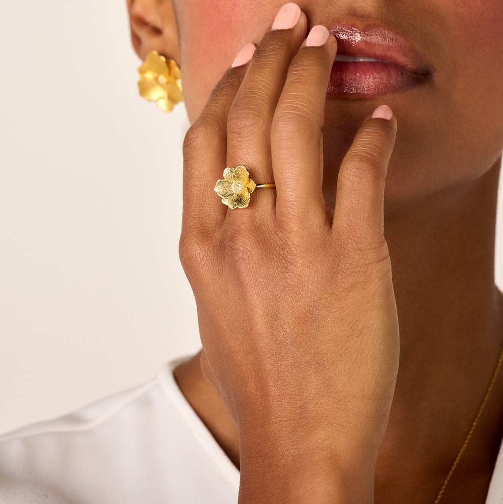 Zilveren ring verguld in 18 krt geelgoud - Diamanti Per Tutti - Jasmine Ring-4