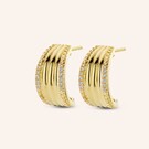 Zilveren oorstekers verguld in 18 krt geelgoud - Diamanti Per Tutti - Vesper Earrings-1