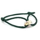 14 karaat tricolour armband - Trinity - Dark Green - Hutjens Rope-3