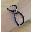 14 karaat tricolour armband - Trinity - Blue - Hutjens Rope-5