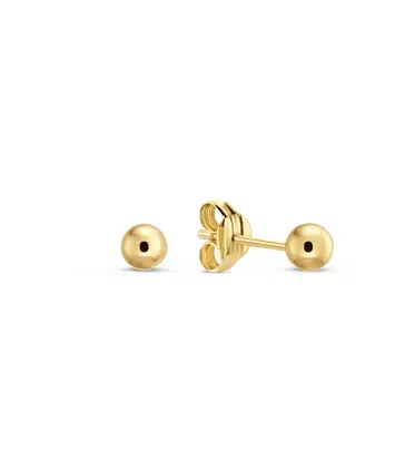 14 karaat geelgouden oorstekers - Ball Studs 3mm - Jackie