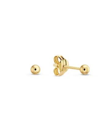 14 karaat geelgouden oorstekers - Ball Studs 2mm - Jackie