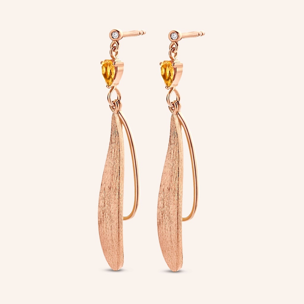 Zilveren oorstekers rosékleurig verguld - Diamanti Per Tutti - Felice Earrings Zilveren oorstekers rosékleurig verguld - Diamanti Per Tutti - Felice Earrings-1