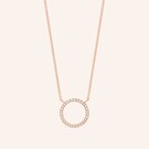 Zilveren ketting verguld in 18 krt roségoud - Diamanti Per Tutti - Mars Necklace-1
