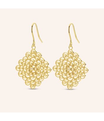 Zilveren oorstekers goudkleurig verguld - Diamanti Per Tutti - Blessed Earrings