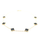 14 karaat geelgouden ketting - Lucky Onyx - Hutjens-2