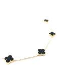 14 karaat geelgouden ketting - Lucky Onyx - Hutjens-4