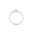 14 karaat witgouden ring 6 poot chaton met diamant 0.10crt. - Solitair-2
