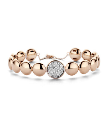 18 karaat 	roségouden dames armband Capri  met diamant 1,25ct - Antonellis