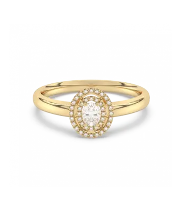 14 karaat geelgouden ring - Mori Diamond Exclusive -Hutjens