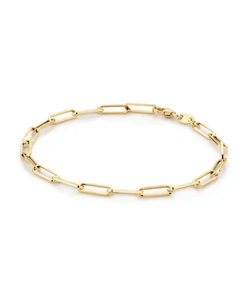 14 karaat geelgouden armband - Elegant Boxlink - Jackie