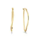 14 karaat geelgouden oorstekers - Antibes Hoops - Jackie-1
