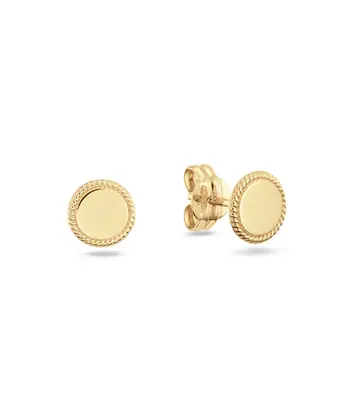14 karaat geelgouden oorstekers - Tournesol Studs - Jackie