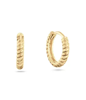 14 karaat geelgouden oorringen - Cap Ferrat Hoops - Jackie