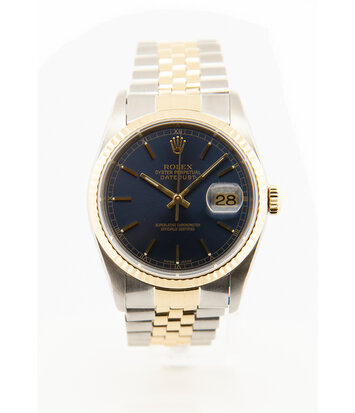 Rolex Datejust -  Horloge - 16233 - Blue Dial