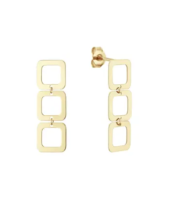 14 karaat geelgouden oorstekers - Laguna Studs - Jackie