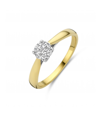 14 karaat geelgouden ring - Mori Diamond LabGrown Collectie - 0,50 ct - Hutjens