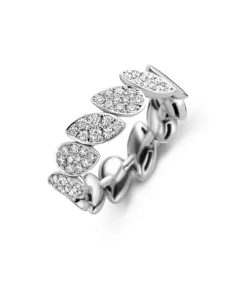 18 karaat witgouden dames ring Mambo met diamant  0.80ct- Antonellis