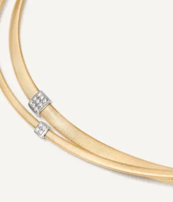 18 karaat geelgouden dames ketting - Marco Bicego - Masai - Dubbel