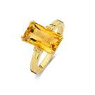 Zilveren ring goudkleurig verguld  - Diamanti Per Tutti - Citrine Ring-1