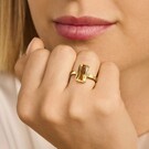 Zilveren ring goudkleurig verguld  - Diamanti Per Tutti - Citrine Ring-2
