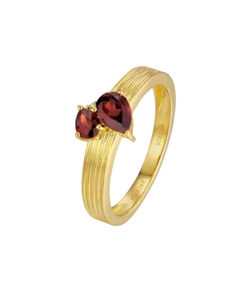Zilveren ring goudkleurig verguld  - Diamanti Per Tutti - Gloria Ring