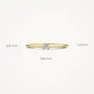 14 karaat geelgouden ring - Blush - 1200YZI 14 karaat geelgouden ring - Blush - 1200YZI-6
