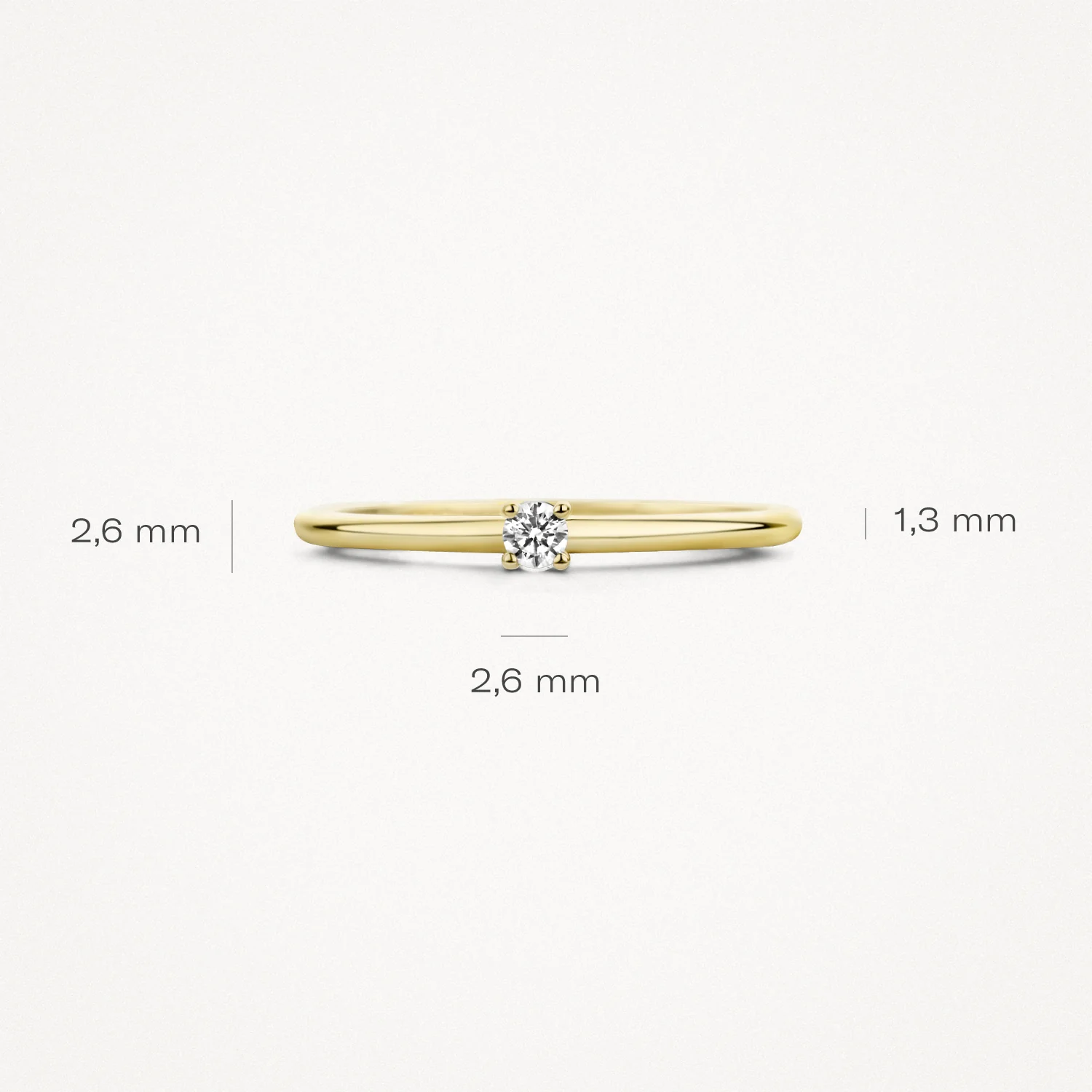 14 karaat geelgouden ring - Blush - 1200YZI 14 karaat geelgouden ring - Blush - 1200YZI-6