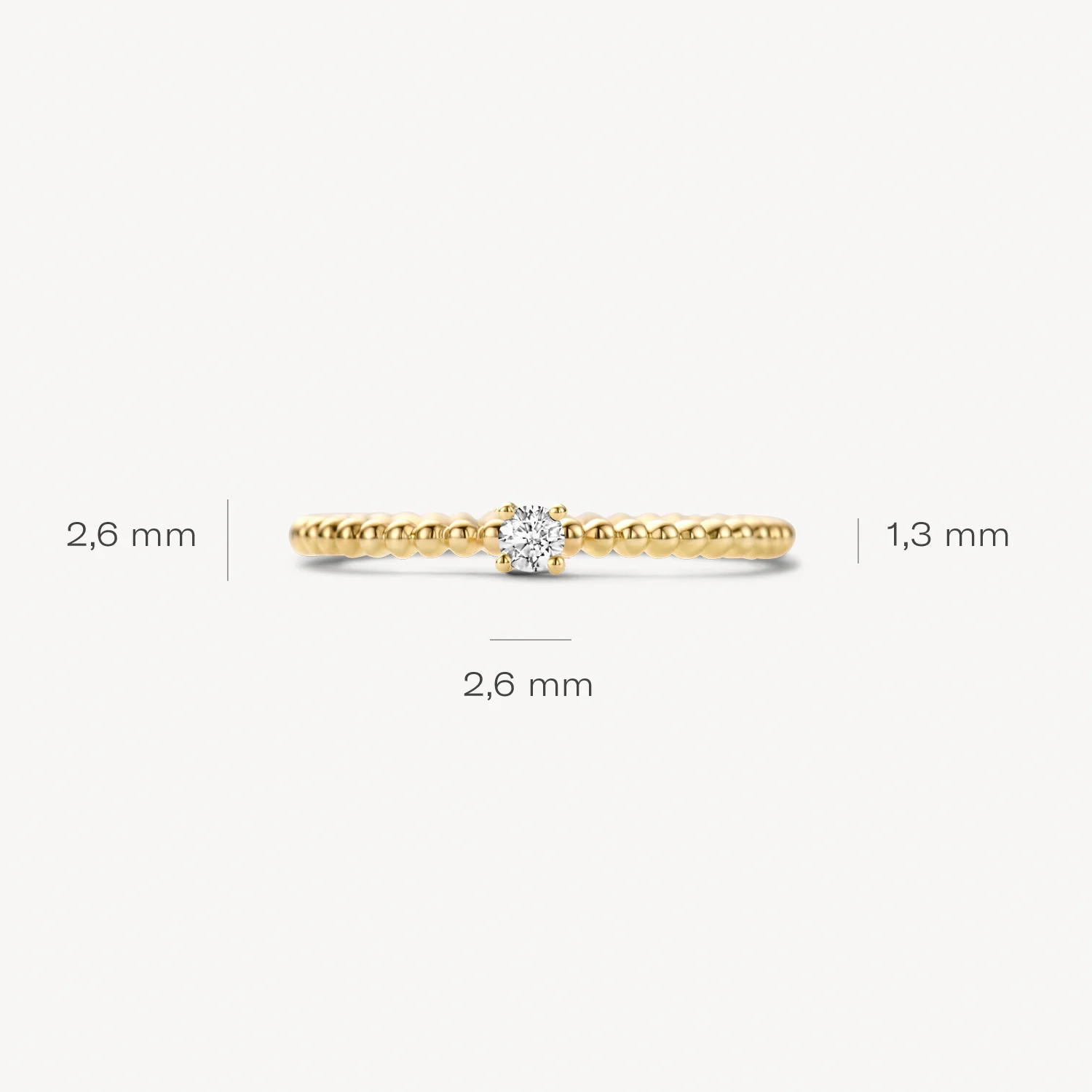 14 karaat geelgouden ring - Blush - 1215YZI 14 karaat geelgouden ring - Blush - 1215YZI-6