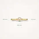 14 karaat geelgouden ring - Blush - 1217YZI 14 karaat geelgouden ring - Blush - 1217YZI-5