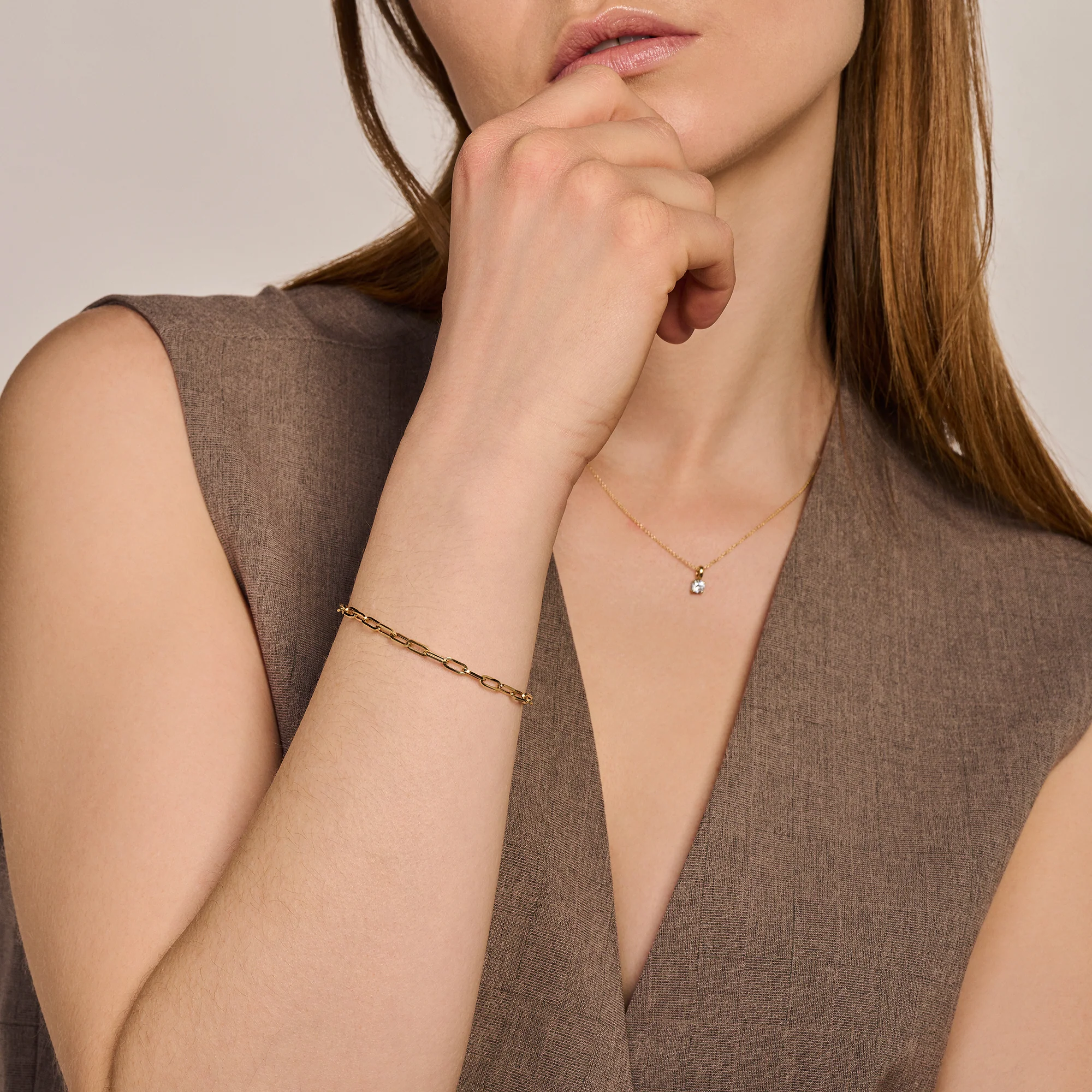 14 karaat geelgouden armband - Blush - 2191YGO 14 karaat geelgouden armband - Blush - 2191YGO-2