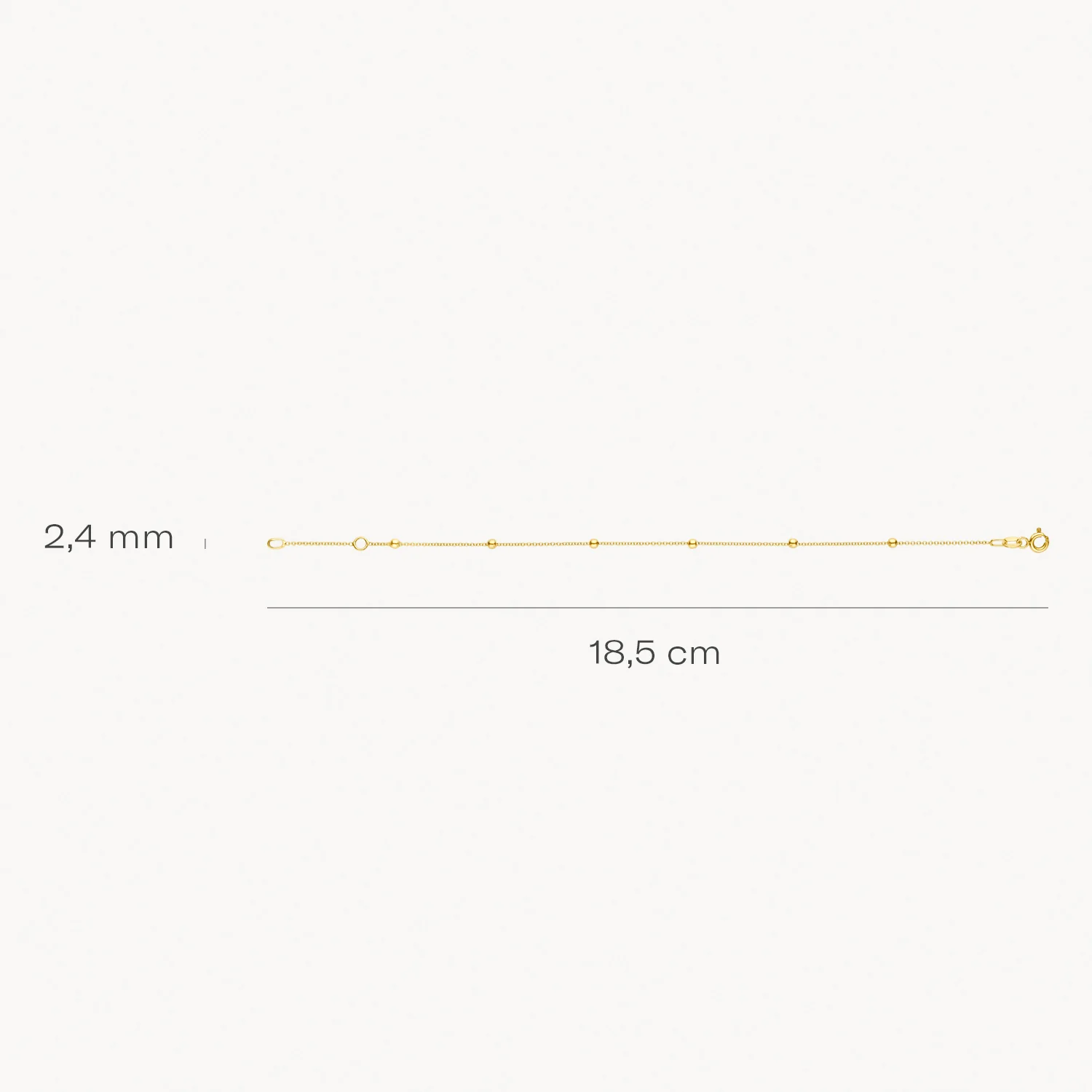 14 karaat geelgouden armband - Blush - 2224YGO 14 karaat geelgouden armband - Blush - 2224YGO-4