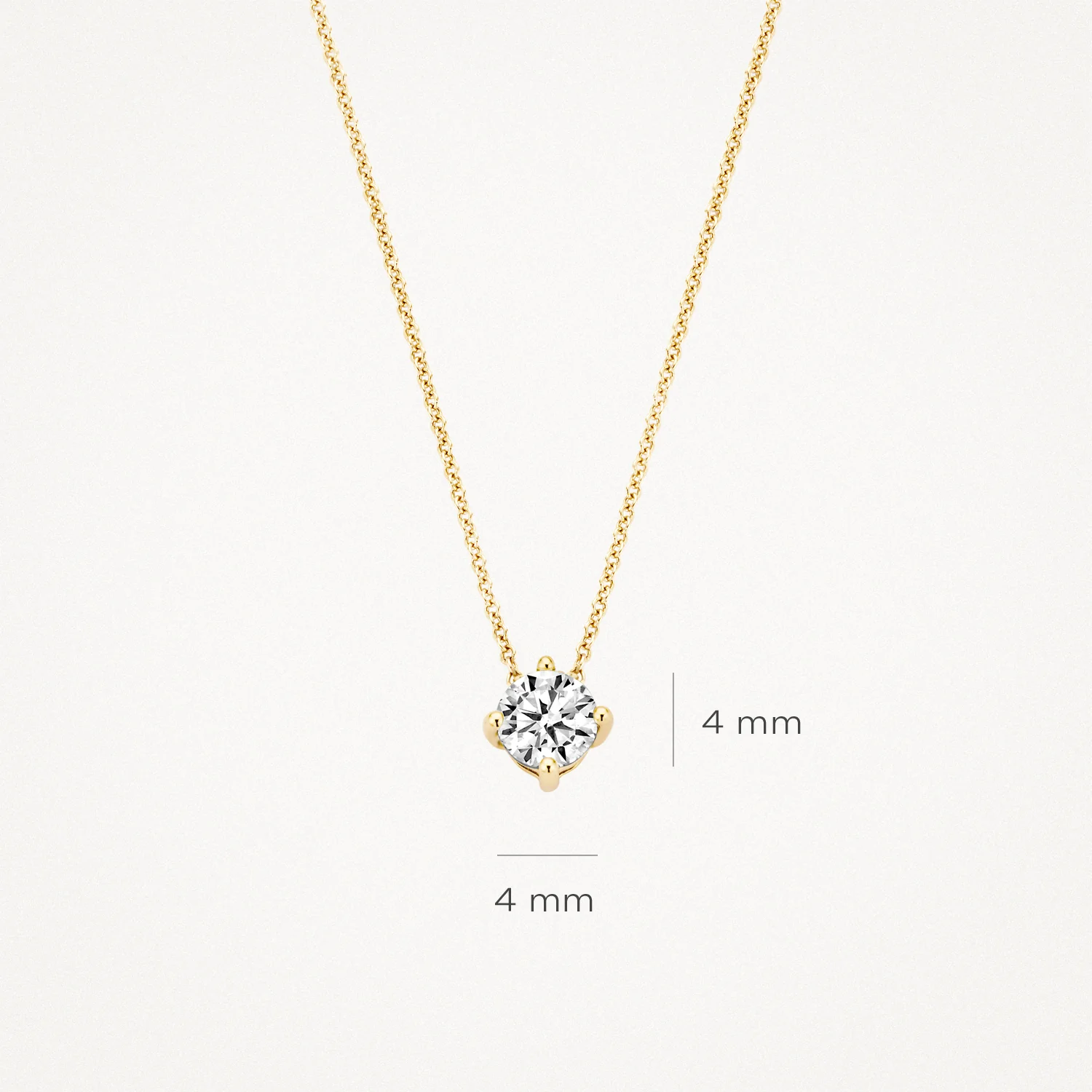 14 karaat geelgouden ketting - Blush - 3057YZI 14 karaat geelgouden ketting - Blush - 3057YZI-4