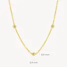 14 karaat geelgouden ketting - Blush - 3145YGO-3