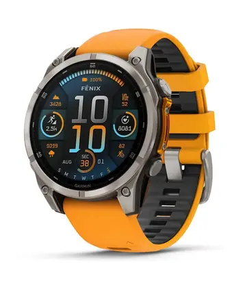 Garmin - Heren - Fenix 8 Sapphire Amoled - 010-02904-11