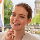 14 karaat geelgouden oorstekers - Maxima Hoops - Jackie 14 karaat geelgouden oorstekers - Maxima Hoops - Jackie-2