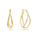 14 karaat geelgouden oorstekers - Maxima Hoops - Jackie 14 karaat geelgouden oorstekers - Maxima Hoops - Jackie-1