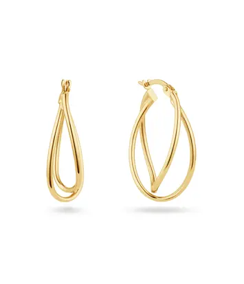 14 karaat geelgouden oorstekers - Maxima Hoops - Jackie