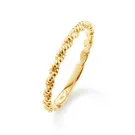 14 karaat geelgouden ring - Cord ring - Jackie-1