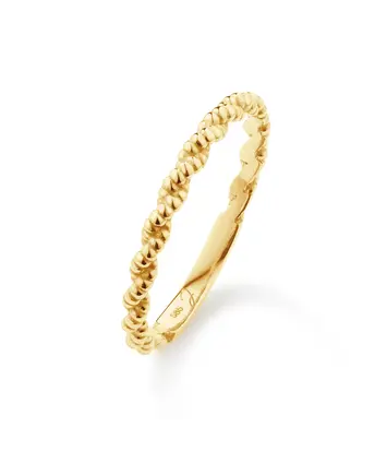 14 karaat geelgouden ring - Cord ring - Jackie