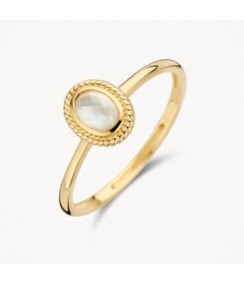 14 karaat geelgouden ring - Blush - 1239YMQ