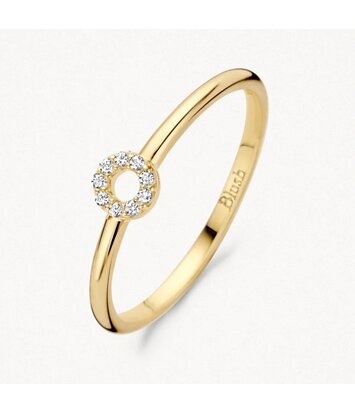 14 karaat geelgouden ring - Blush - 1217YZI