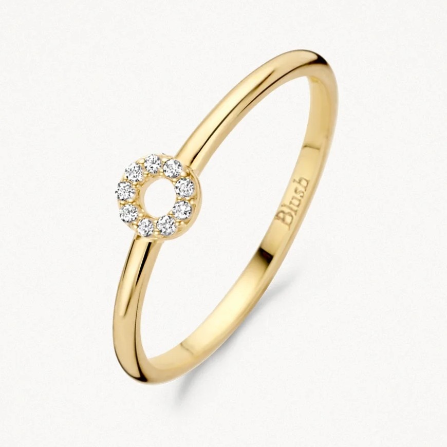14 karaat geelgouden ring - Blush - 1217YZI 14 karaat geelgouden ring - Blush - 1217YZI-1