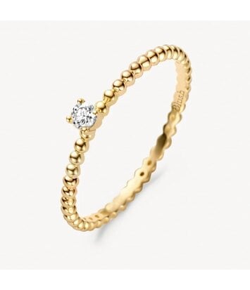 14 karaat geelgouden ring - Blush - 1215YZI