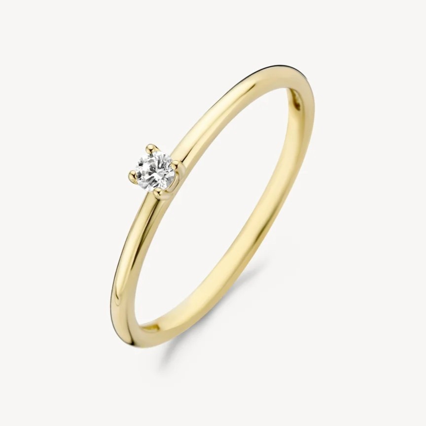 14 karaat geelgouden ring - Blush - 1200YZI 14 karaat geelgouden ring - Blush - 1200YZI-1